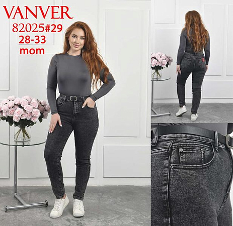 Джинсы Vanver 82025 black - делук
