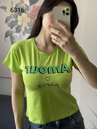 Футболка Fsn 6316 l.green - делук