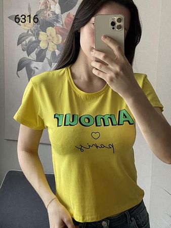Футболка Fsn 6316 yellow - делук