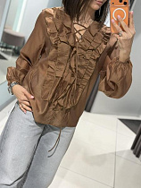 Блузка Comod 2532 brown - делук