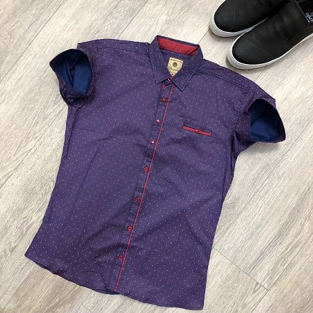 Рубашка No Brand 2164 purple - делук