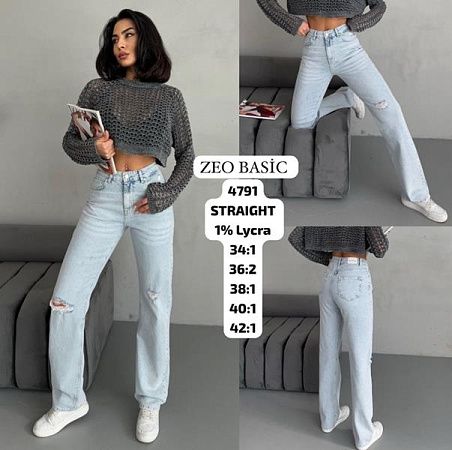Джинсы Jeans Style 4791 l.blue - делук