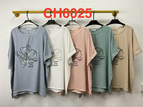 Футболка Saint Wish CH6025 mix - делук