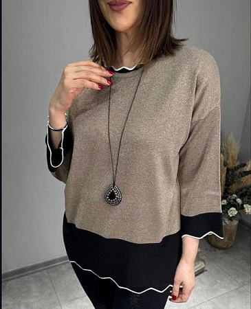 Свитер Julia JL1008 beige - делук