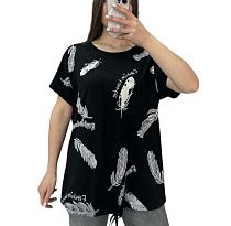 Футболка Elena&Vika 25312 black - делук