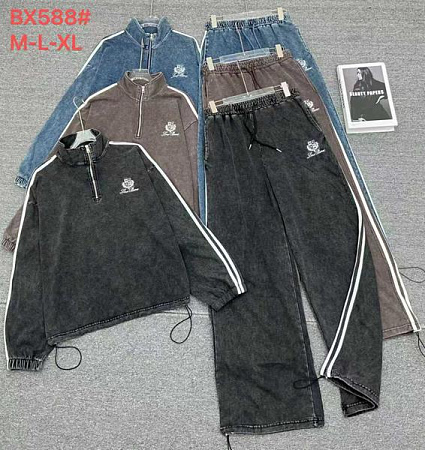 Костюм Спорт Шаолинь BX588 black - делук