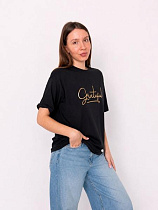 Футболка Fsn 7182 black - делук