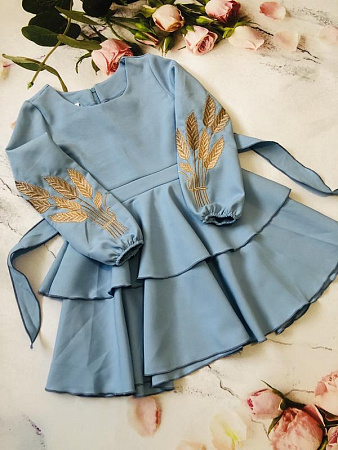 Платье Moda School M166 l.blue - делук