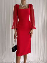 Платье Inna 286 red - делук