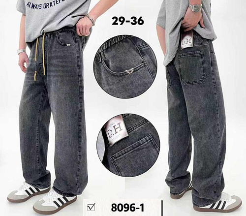Джинсы Baron Jeans 8096-1 d.grey - делук