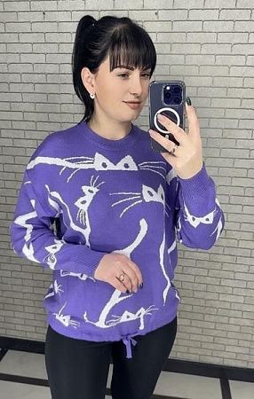Свитер Levisha 25402 lilac - делук