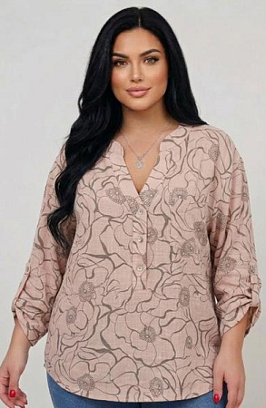 Блузка Levisha 26022 beige - делук