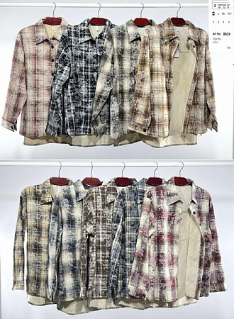 Рубашка Estima 892 blue-beige - делук