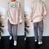 Свитер Three Black 2381 l.beige Свитер Three Black 2381 l.beige - делук