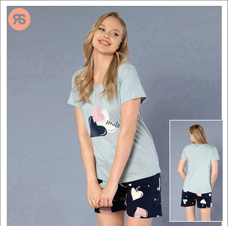 Пижама Trikotag 7261 l.blue - делук