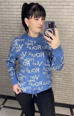 Свитер Levisha 25401 l.blue - делук