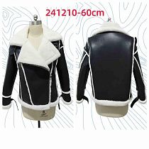 Дубленка Yafeier 241210 black-white - делук
