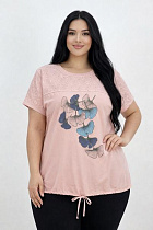 Футболка Elena&Vika 26019 peach - делук