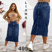 Юбка Liana Denim 495 blue - делук