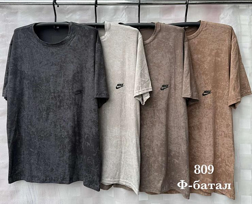 Футболка Shon S2393 brown - делук