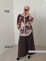 Штаны Fsn 22714 brown - делук