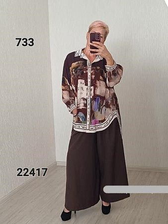 Штаны Fsn 22714 brown - делук