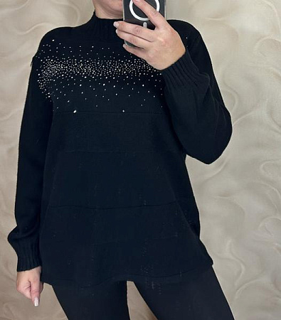 Свитер Levisha 24070 black - делук