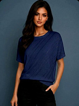 Американка Julia JL1012 navy - делук