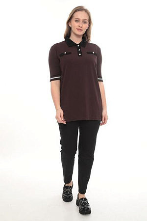 Футболка Julia JL1056 brown - делук