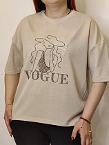 Футболка Kosta A101 beige - делук