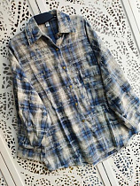 Рубашка Lora LR1251 blue - делук