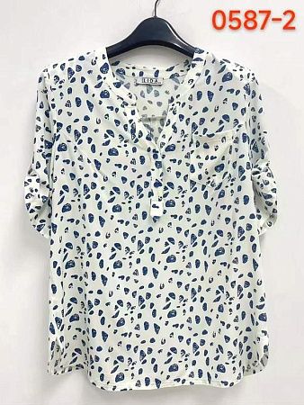 Блузка Lida 0587-2 white - делук