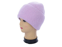 Шапка Angelica Ангора на флісі 0008-7 pink - делук