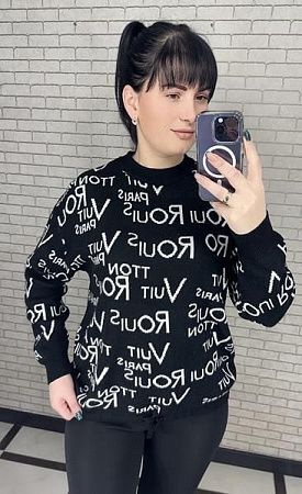 Свитер Levisha 25401 black - делук