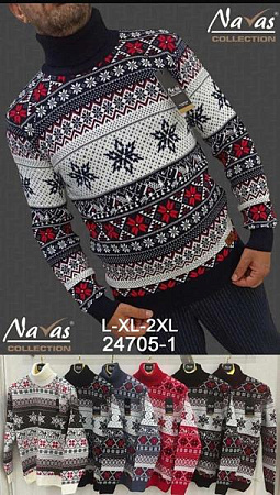 Свитер Navas 24705-1 grey - делук