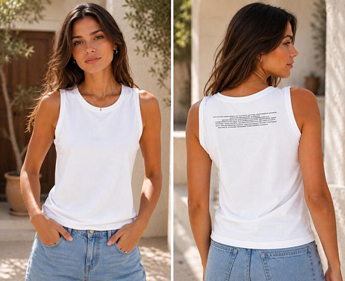 Майка New Season MN1703 white - делук
