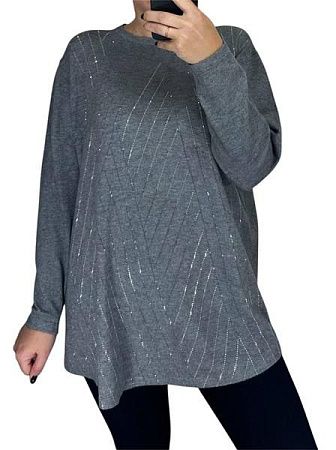 Свитер Levisha 25201 grey - делук