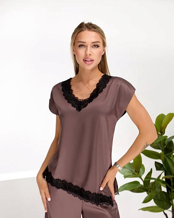 Футболка Lelis 1149 brown - делук