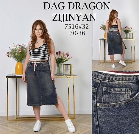 Юбка Zijinyan 7516 black - делук