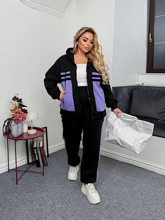 Костюм Спорт Seven Zikina 940 black-lilac - делук