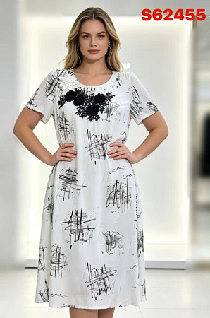 Платье Lida S62455 white - делук