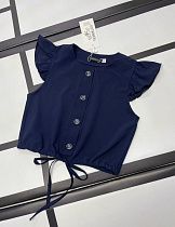 Блузка Kosmy K102 navy - делук
