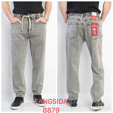 Джинсы God Baron 8879 l.grey - делук