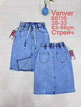 Юбка Vanver B8116 l.blue - делук