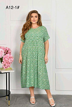 Платье Romeo Life A12-1 l.green - делук