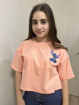 Топ Moda School M553 peach - делук