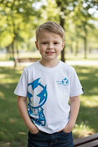 Футболка Delfinka 6051 white - делук