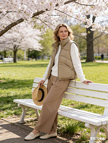 Жилетка Jacket M803 beige - делук