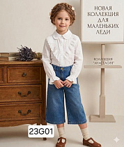 Блузка Фунтик 26G01 white - делук
