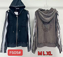 Кофта Спорт Saint Wish F505 grey - делук